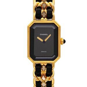 CHANEL Premiere Size XL H0001 Vintage Quartz Black Dial Ladies Watch 90281881